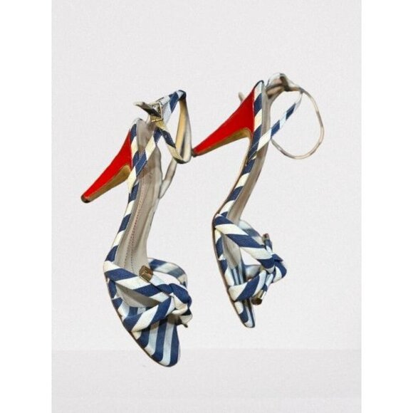 Kate Spade Strappy high heel sandals made in Italy nautical open toe Size 7.5 - Picture 8 of 13